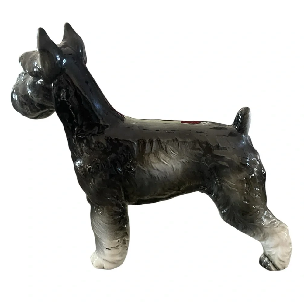 Schnauzer by Shafford Dog Statue Figure 8" Japan Fine Porcelain - Picture 4 of 8